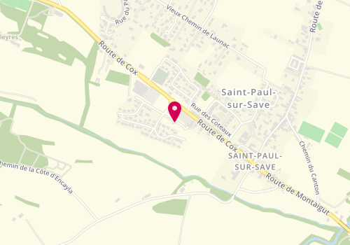 Plan de Intermarche Saint Paul Sur Save, Zone Artisanale de Larcenne, 31530 Saint-Paul-sur-Save