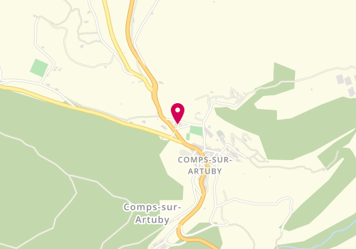 Plan de Station service de Comps sur Artuby, Route Départementale 955, 83840 Comps-sur-Artuby