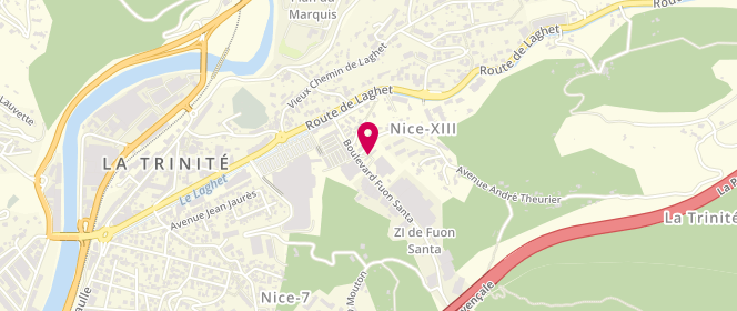Plan de Auchan Nice la Trinite, 31 Route de Laghet, 06345 La Trinité