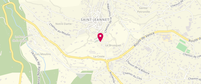 Plan de Esso STATION DES BAOUS, Chemin du Peyron, 06640 Saint-Jeannet