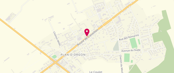 Plan de Access - TotalEnergies, 535 Route de Cavaillon, 13750 Plan-d'Orgon