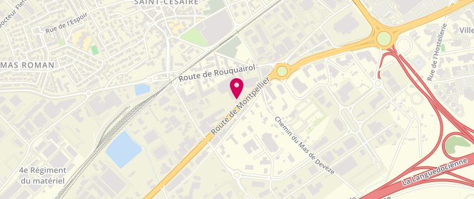 Plan de Access - TotalEnergies, 2290 Route de Montpellier, 30900 Nîmes