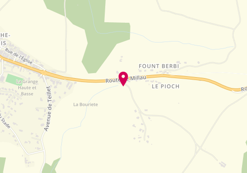 Plan de Access - TotalEnergies, Route de Millau, 81430 Villefranche-d'Albigeois