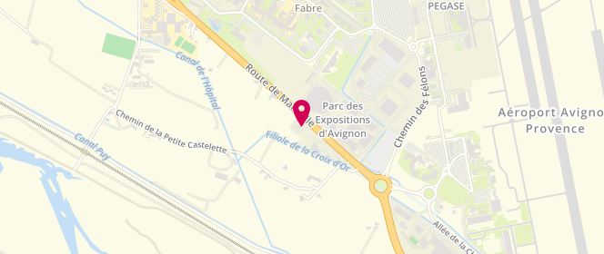 Plan de Access - TotalEnergies, 4316, Route de Marseille, 84140 Montfavet