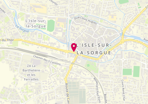 Plan de Access - TotalEnergies, 100 Place Émile Char, 84800 L'Isle-sur-la-Sorgue