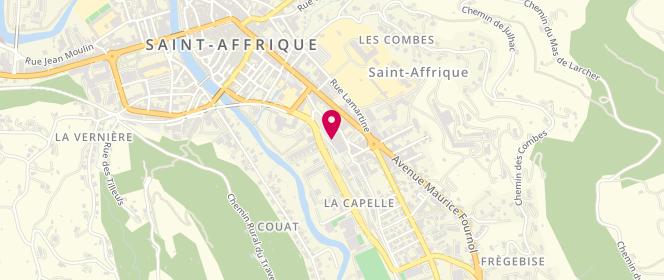 Plan de Super U, Boulevard de la Capelle, 12400 Saint-Affrique