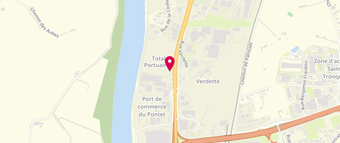 Plan de Access - TotalEnergies, 1661 Route de Sorgues, 84130 Le Pontet
