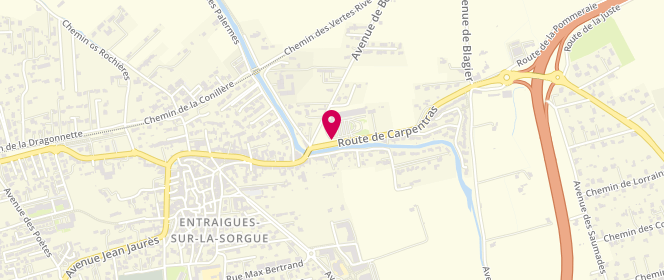 Plan de Carrefour Market, 515 Route de Carpentras, 84320 Entraigues-sur-la-Sorgue