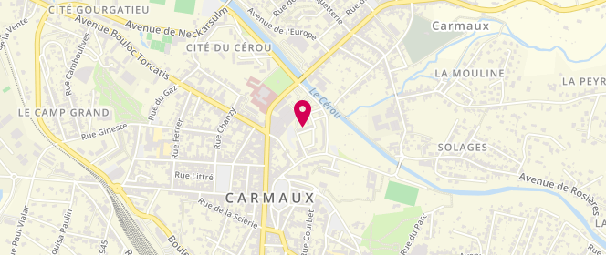 Plan de Intermarche Carmaux, Rue Henri Stendhal, 81400 Carmaux