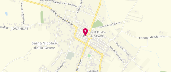 Plan de Carrefour contact, Route de Castelmayran, 82210 Saint-Nicolas-de-la-Grave