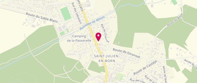 Plan de Carrefour Contact SOHIKA, Route des Lacs, 40170 Saint-Julien-en-Born