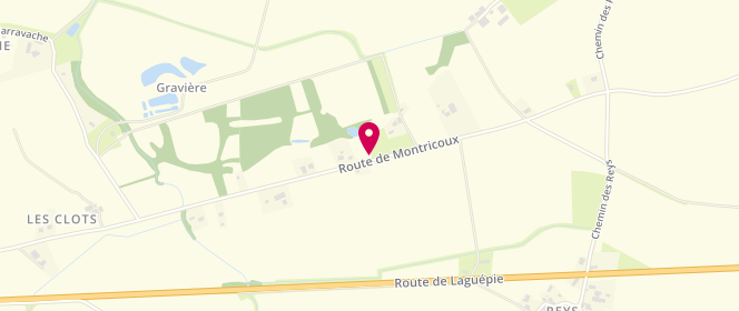 Plan de Intermarché, Route de Montricoux, 82800 Nègrepelisse