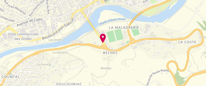 Plan de Carrefour Market, Avenue du Pont Lerouge, 12100 Millau