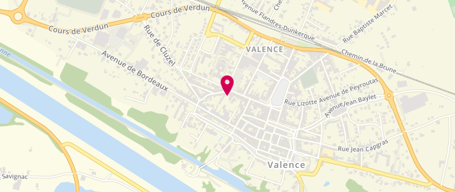 Plan de Casino Supermarché, Boulevard Victor Guilhem, 82400 Valence