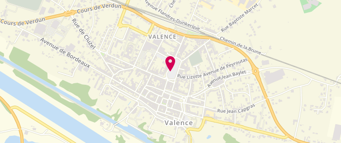 Plan de Louda, Place Jean Baptiste Chaumeil, 82400 Valence-D'agen