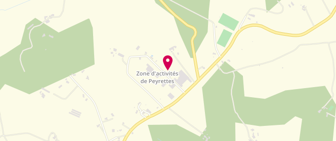 Plan de Spar Supermarche, Zone Artisanale des Peyrettes Sud, 46170 Castelnau-Montratier