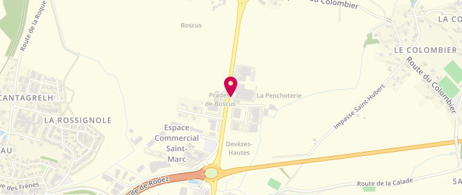 Plan de TotalEnergies FABRE ET RUDELLE, Route d'Espalion, 12000 Rodez