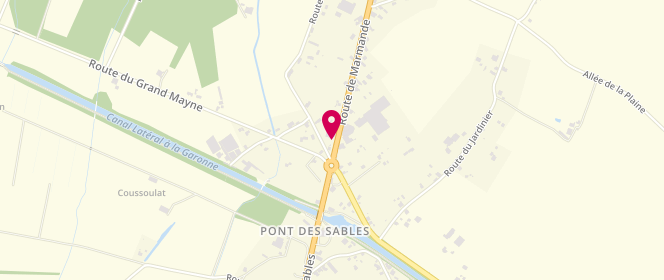 Plan de Access - TotalEnergies, Cd933 - Rel Pont des Sables, 47200 Marmande