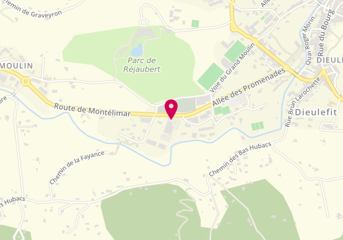 Plan de Super U, 181 Route de Montélimar, 26220 Dieulefit