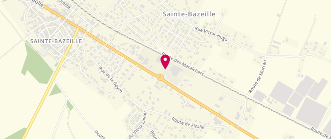 Plan de SUPER U Sainte-Bazeille, Lieu Dit Beylard Route Départementale 813, 47180 Sainte-Bazeille