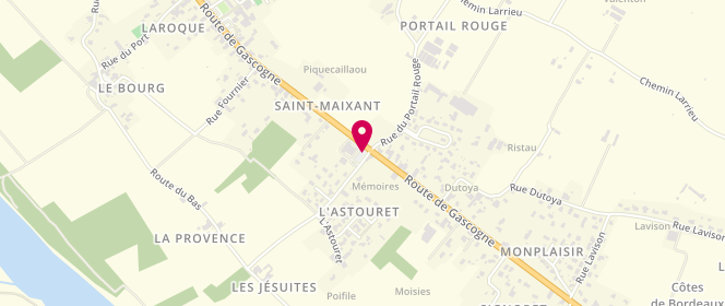 Plan de Carrefour contact, 2 Rue des Jésuites, 33490 Saint-Maixant