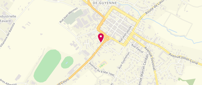 Plan de Access - TotalEnergies, Place Martignac 12, 47800 Miramont-de-Guyenne