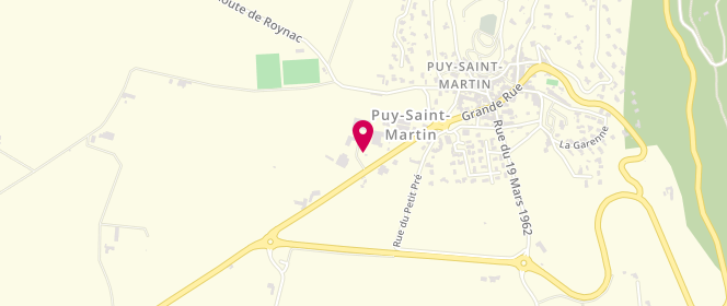 Plan de STATION U Express PSM, Zone Artisanale Route de Cléon d'Andran, 26450 Puy-Saint-Martin