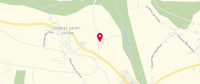 Plan de Access - TotalEnergies, Pré du Cros, 05260 Forest-Saint-Julien