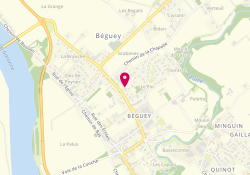 Plan de Leclerc 006. LANGON DISTRIBUTION - Beguey, 70 Avenue de la Libération, 33410 Béguey