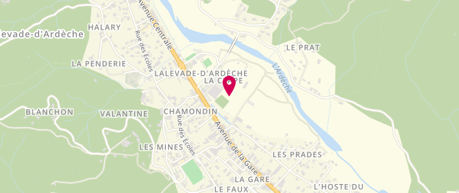 Plan de Intermarche Lalevade, Allée de Vals, 07380 Lalevade-d'Ardèche