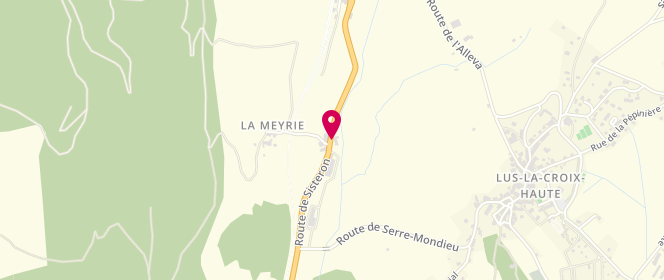 Plan de Access - TotalEnergies, Route Nationale 75 - Quartier de la Meyrie, 26620 Lus-la-Croix-Haute