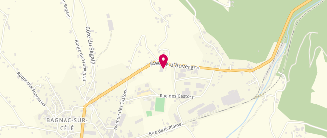 Plan de Intermarche Bagnac Sur Cele, Route d'Aurillac, 46270 Bagnac-sur-Célé