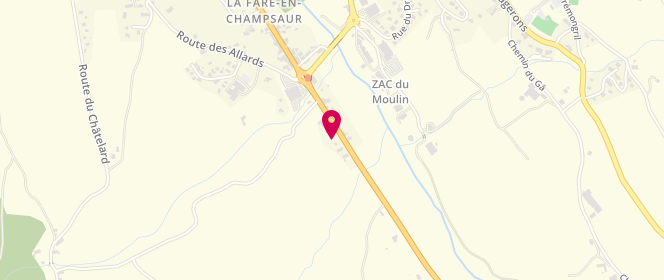 Plan de Intermarche la Fare en Champsaur, Les Barraques Route Nationale 85, 05500 La Fare-en-Champsaur