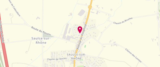 Plan de Leclerc Saulce Sur Rhone, Avenue du Dauphiné, 26270 Saulce-sur-Rhône