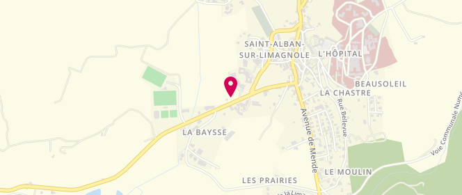 Plan de SPAR Saint Alban sur Limagnole, Avenue de Saint Chély, 48120 Saint-Alban-sur-Limagnole