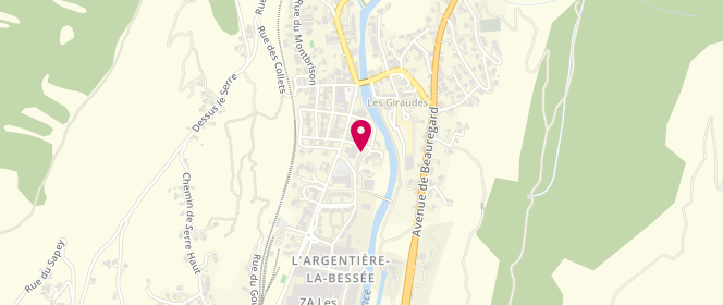 Plan de Carrefour Contact l'Argentiere la Bessee, Place de la Mairie, 05120 L'Argentière-la-Bessée