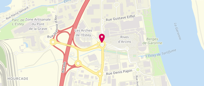 Plan de Carrefour Bordeaux Bègles - Rives d'Arcins, Rue des Freres Lumieres, 33130 Bègles
