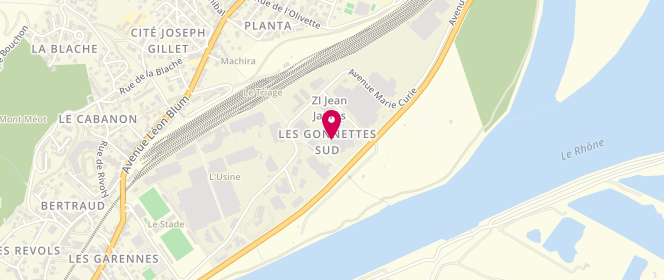 Plan de Intermarche la Voulte Sur Rhone, Zone Industrielle Jean Jaures - 70, Rue Louis Pasteur, 07800 La Voulte-sur-Rhône