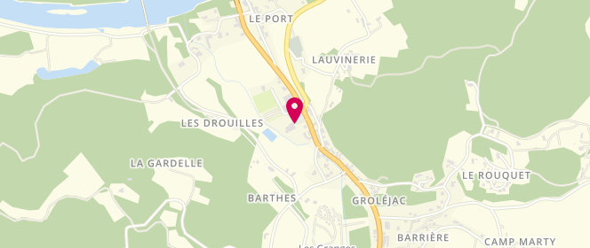 Plan de Access - TotalEnergies, Le Bourg, 24207 Groléjac