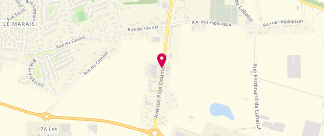 Plan de INTERMARCHE BERGERAC - Route de Marmande, 103 Avenue Paul Doumer, 24100 Bergerac