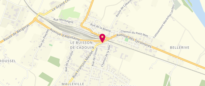 Plan de Access - TotalEnergies, Le Bourg, 24480 Le Buisson-de-Cadouin