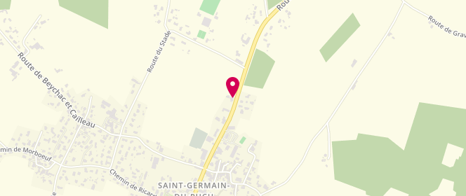 Plan de Carrefour contact, 5 Route de Libourne, 33750 Saint-Germain-du-Puch