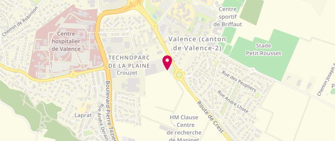 Plan de Intermarche Valence, 362 Rue Faventines, 26000 Valence