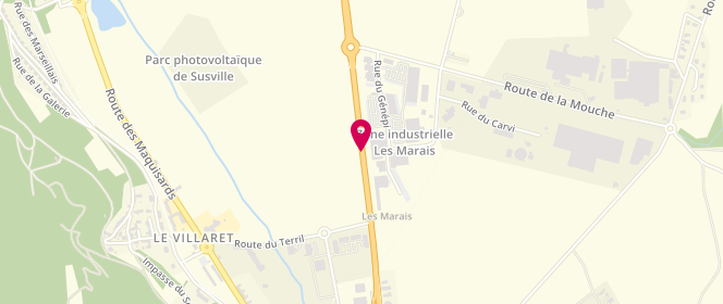 Plan de Intermarche la Mure, Zone Industrielle Les Marais Route Nationale 85, 38350 La Mure