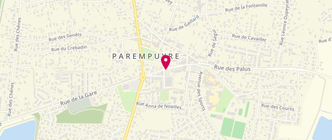 Plan de Intermarche Parempuyre, 20 Avenue Philippe et Hubert Dassier, 33290 Parempuyre