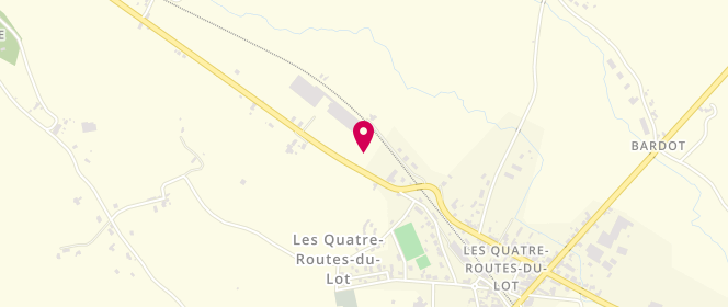 Plan de Carrefour Contact, Rue de Turenne, 46110 Les Quatre-Routes-du-Lot