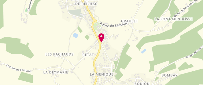 Plan de Sobgar Carrefour Contact, Les Plateaux de Graulet, 24580 Rouffignac-Saint-Cernin-de-Reilhac