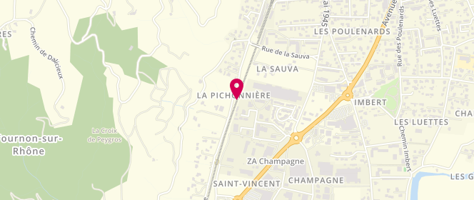 Plan de Leclerc TOURNON / BOURG DISTRIBUTION, Chemin de Saint-Vincent, 07300 Tournon-sur-Rhône