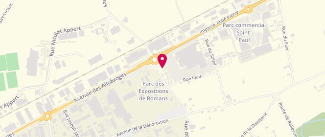 Plan de Leclerc DROMEDIS, 95 Rue Clair, 26750 Saint-Paul-lès-Romans