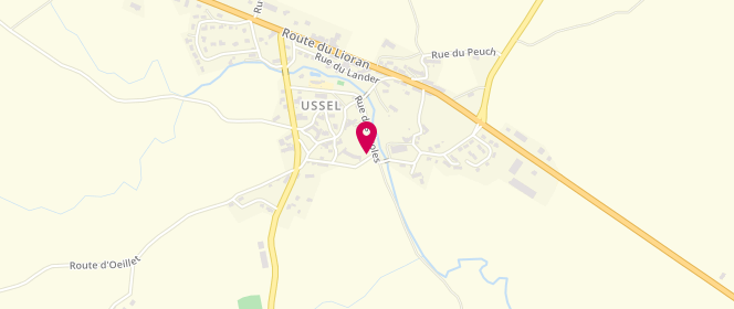 Plan de Le relais de la planeze (Le Flo'rissant), 38 Route du Lioran, 15300 Ussel